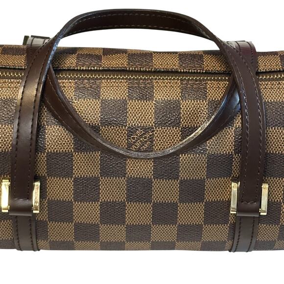 Louis Vuitton Damier Ebene Papillon 26 Handbag Vintage 2004 Dust Bag, Box, COA - Picture 4 of 16